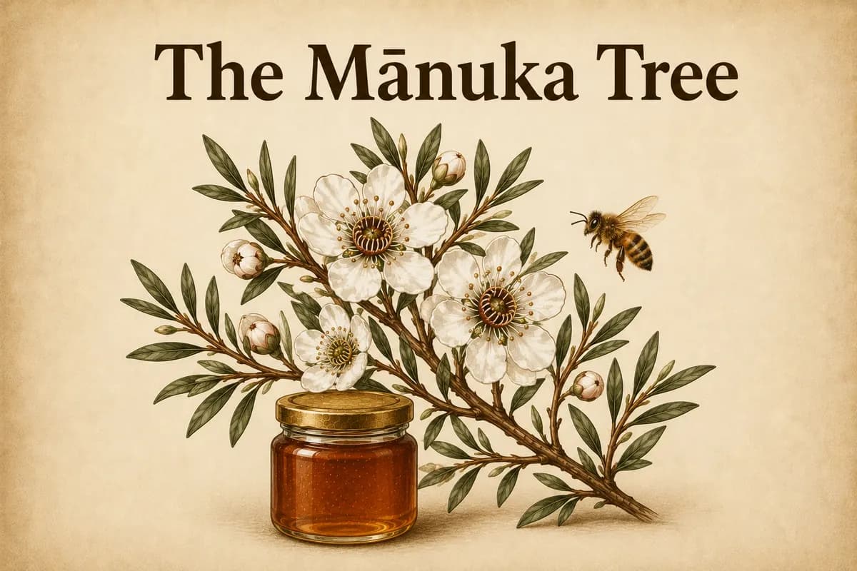 The Manuka Tree: Leptospermum scoparium and Its Honey