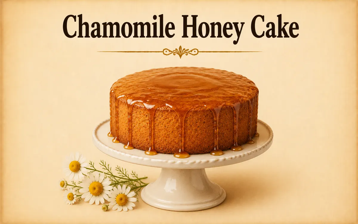 Chamomile Manuka Honey Cake