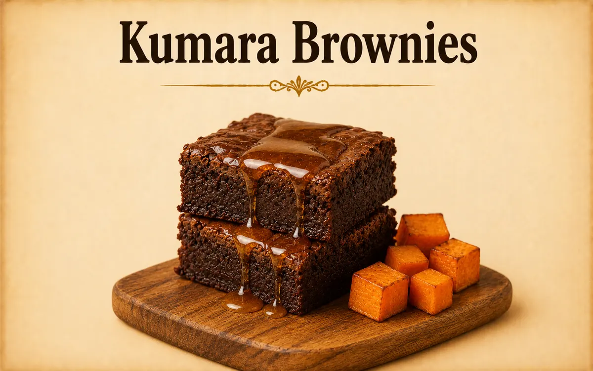 Kumara Chocolate Brownies with New Zealand Honey